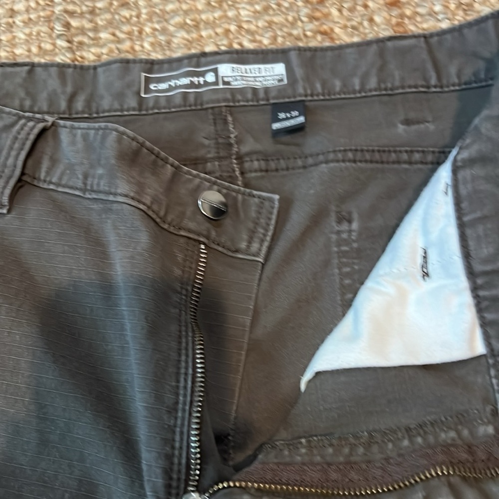 Carhartt Dark Gray Cargo Pants for Men size 36 x 30 relaxed fit - Picture 9 of 12